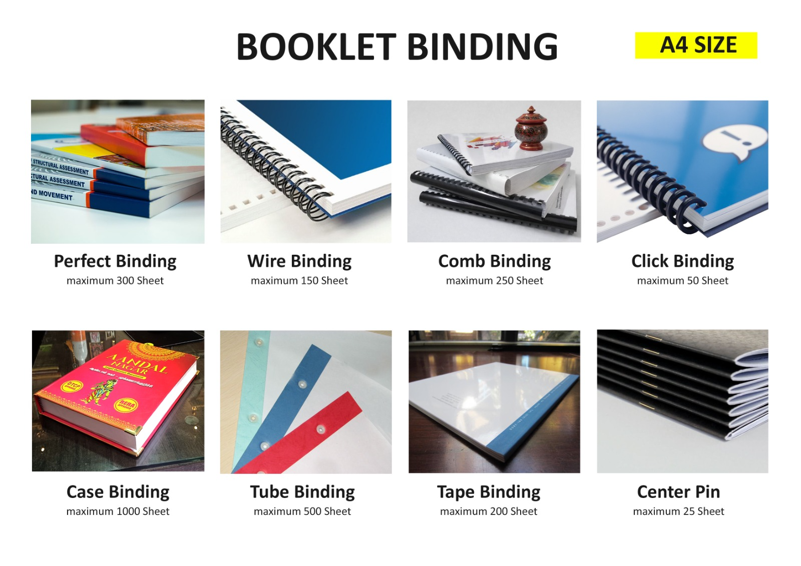 Click-bound document sample, one of Ditto Design's binding styles
