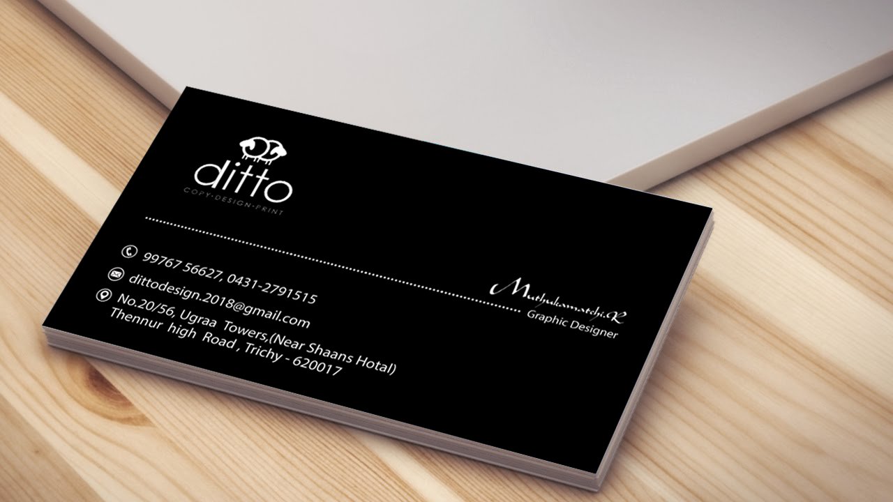 Printed visiting cards